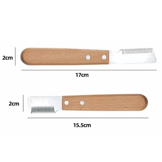 HKM-5877821 Dog Grooming Tools Set for West Highland Bull Terrier & Schnauzer ¨C Hair Plucking Knife, Comb, and Shaver