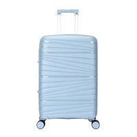 HKM-587859 4-Piece Luggage Set with Spinner Wheels, Durable PP Storage Trolley Cases in 14, 20, 24, and 28 Inch Sizes