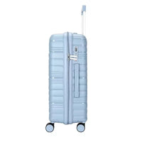 HKM-587859 4-Piece Luggage Set with Spinner Wheels, Durable PP Storage Trolley Cases in 14, 20, 24, and 28 Inch Sizes