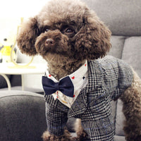 HKM-5880381 Stylish British Woolen Suits for Pets - Multiple Sizes Available