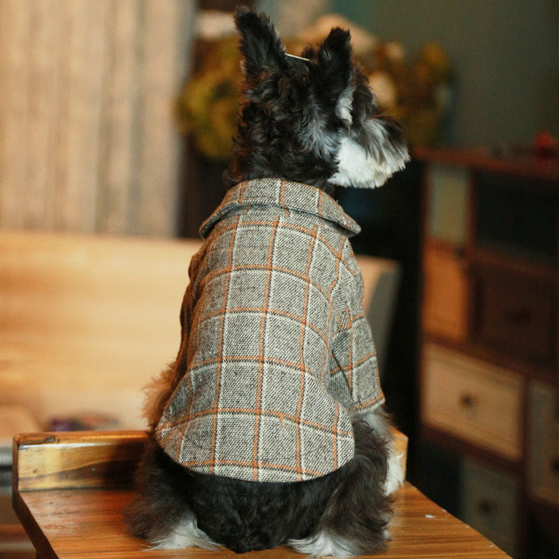 HKM-5880381 Stylish British Woolen Suits for Pets - Multiple Sizes Available
