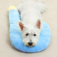 HKM-5881661 Universal Pet Neck Pillow - Cozy Question Mark Cushion for Dogs and Cats, All-Season Comfort, Available in Two Sizes