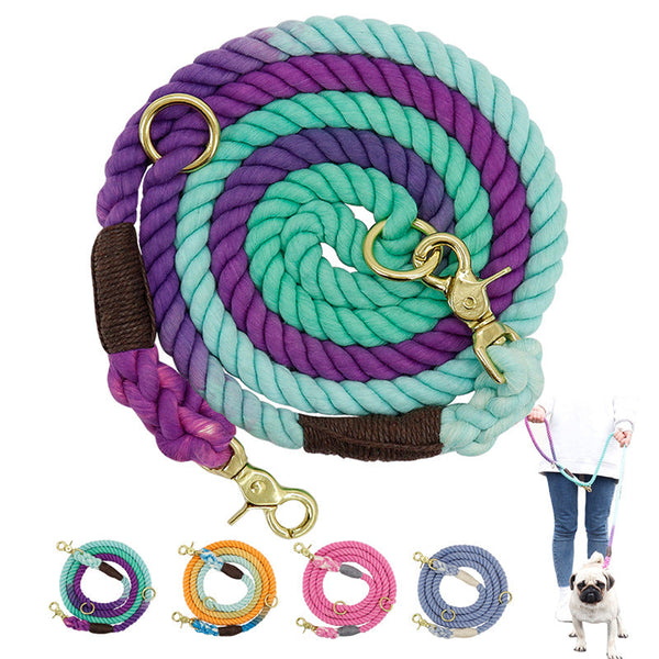 HKM-5881789 Colorful Cotton Dog Leash for Walking and Training - 150cm x 1.5cm