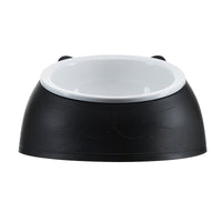 HKM-5882173 Tilting Anti-overturning Ceramic Pet Bowl for Cats and Small Dogs - 250ml Capacity, Multiple Colors Available