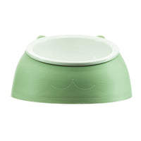 HKM-5882173 Tilting Anti-overturning Ceramic Pet Bowl for Cats and Small Dogs - 250ml Capacity, Multiple Colors Available