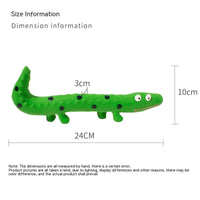 HKM-5882813 Durable Latex Lizard Dog Toy for Molar Health - Pink and Green