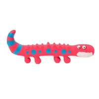 HKM-5882813 Durable Latex Lizard Dog Toy for Molar Health - Pink and Green