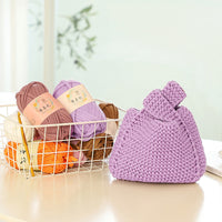 HKM-588307 Handmade Woven Handbag Material Kit with Yarn, Hooks, Markers, and Needles