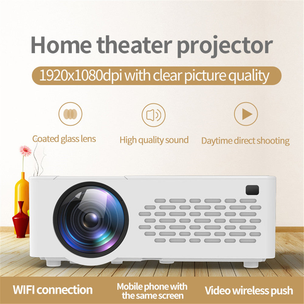 HKM-588307 Mini Portable Smartphone Projector with 1920x1080dpi Picture Quality and WiFi Connectivity