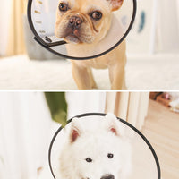 HKM-5883965 Pet Hood Anti-Bite and Licking Collar for Small to Large Dogs and Cats - Adjustable Non-Woven Fabric Design
