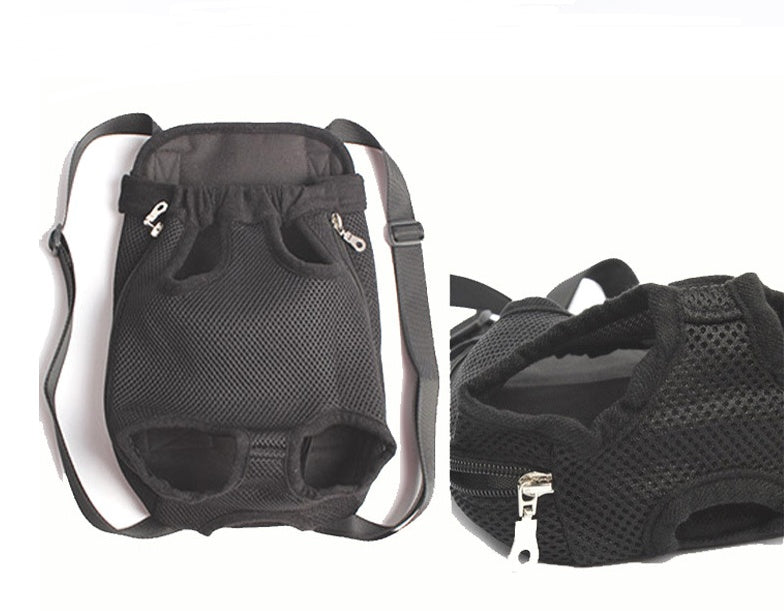 HKM-5884221 Portable Dog Backpack with Sandwich Mesh Material in Multiple Sizes: S, M, L, XL