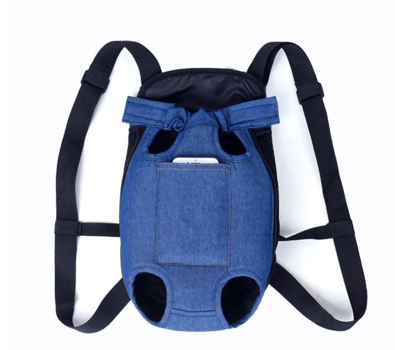 HKM-5884221 Portable Dog Backpack with Sandwich Mesh Material in Multiple Sizes: S, M, L, XL