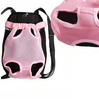 HKM-5884221 Portable Dog Backpack with Sandwich Mesh Material in Multiple Sizes: S, M, L, XL