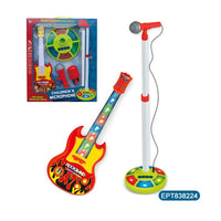 HKM-588435 Electric Guitar Toy Set with Lights and Music for Kids Ages 5-7
