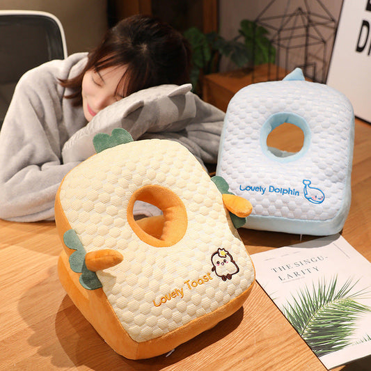 HKM-588435 Ice Silk Afternoon Nap Pillow for Students and Office Use, Available in Multiple Animal Designs and Sizes