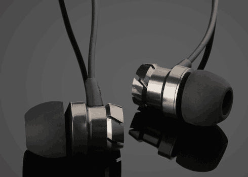 HKM-588499 Metal In-Ear Earphones with Turbo Bass and Microphone for Mobile and Computer Use