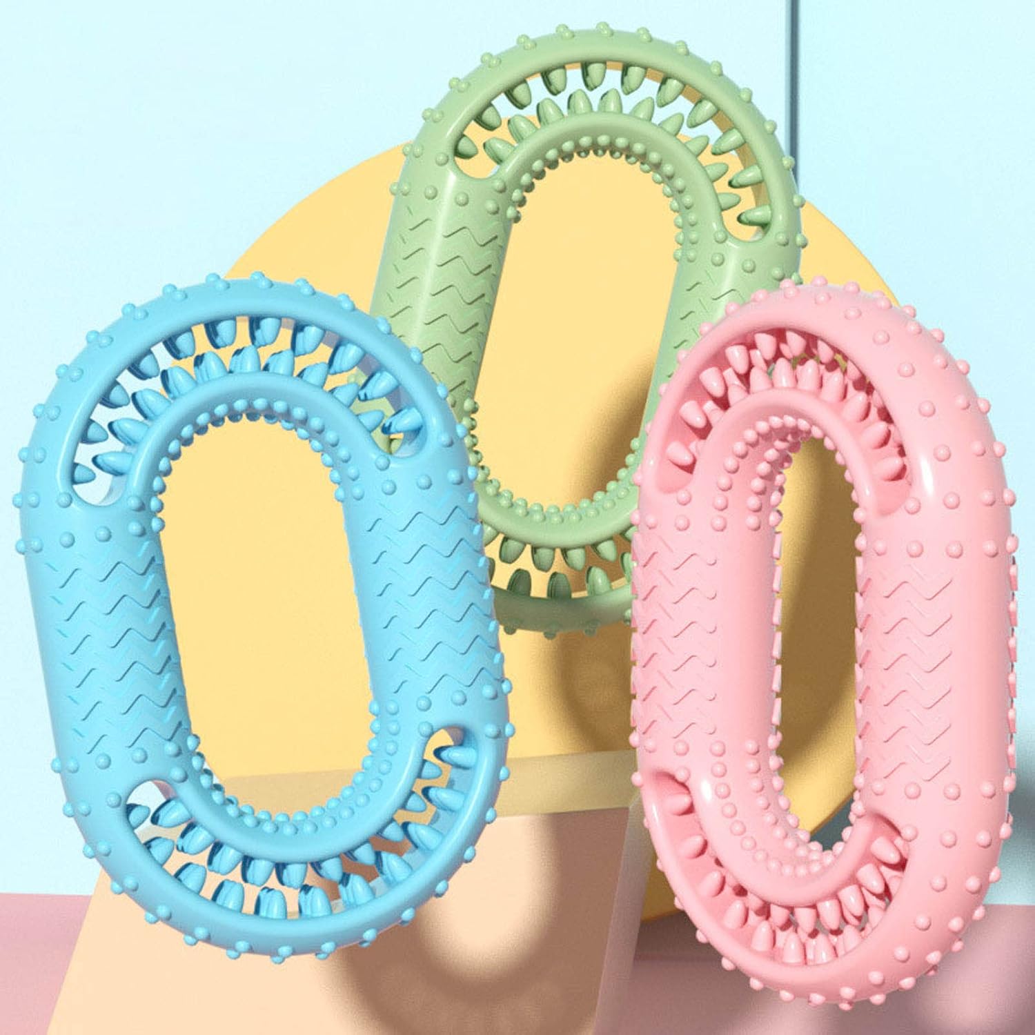 HKM-5885245 Durable O-Ring Dog Chew Toy for Aggressive Chewers - Molar Dental Toy for All Sizes