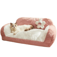 HKM-5886013 Cozy Removable and Washable Cat Nest for Indoor Cats - Ins Cream Puff & Strawberry Cheese Design