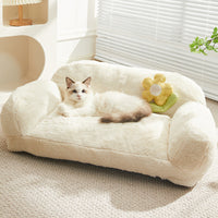 HKM-5886013 Cozy Removable and Washable Cat Nest for Indoor Cats - Ins Cream Puff & Strawberry Cheese Design