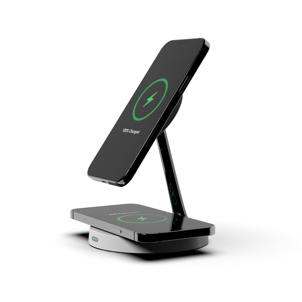 HKM-588691 15W Magnetic Three-in-One Night Light Charging Station with Wireless Fast Charging