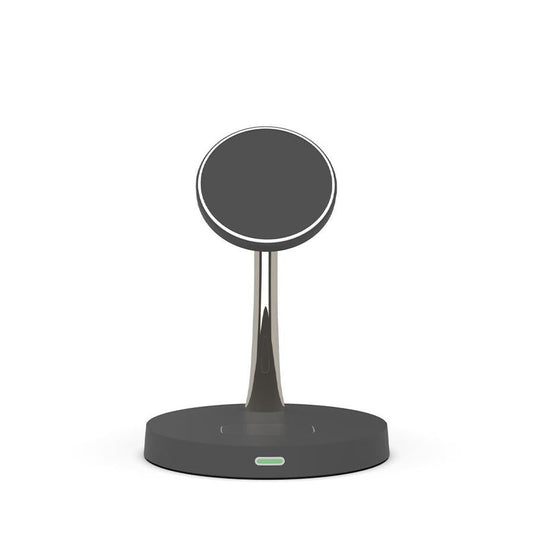 HKM-588691 15W Magnetic Three-in-One Night Light Charging Station with Wireless Fast Charging