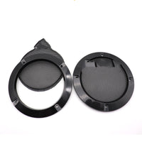 HKM-588691 Car Subwoofer Speaker Protective Cover - Metal & ABS, 2 to 10 inch Models, Black Finish