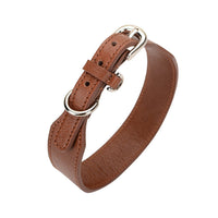 HKM-5887549 Chic First Layer Cowhide Luxury Dog Collar for All Occasions