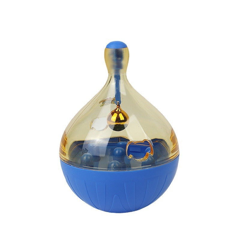 HKM-5888573 Pet Tumbler Toy for Dogs and Cats - Interactive Food Feeder with Bells, Non-Toxic and Sturdy Design