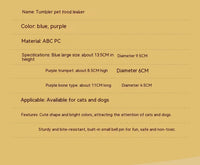 HKM-5888573 Pet Tumbler Toy for Dogs and Cats - Interactive Food Feeder with Bells, Non-Toxic and Sturdy Design