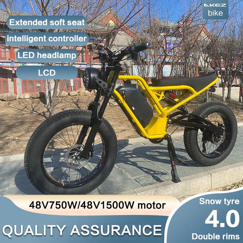 HKM-588947 1500W 20 Inch Electric Bike with 7 Speed Gears and 48V Lithium Battery