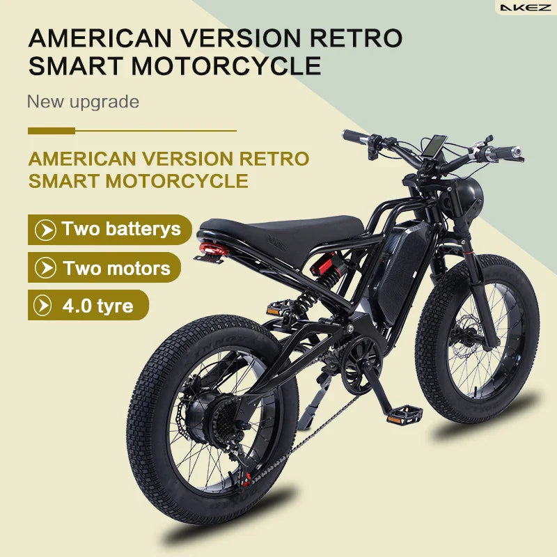 HKM-588947 1500W 20 Inch Electric Bike with 7 Speed Gears and 48V Lithium Battery