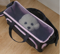 HKM-5889981 Large Capacity Soft Nylon Pet Crossbody Bag with Shoulder Strap and Poop Bag - Available in Navy Blue and Khaki
