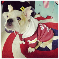 HKM-5890109 Cozy Pullover Hooded Sweater for Dogs in Red and Green, Velvet Material, Sizes XS to XXL