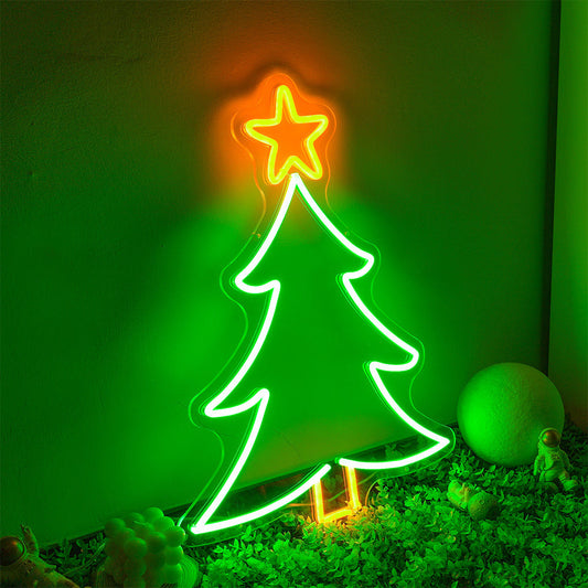 HKM-589075 Christmas Tree Neon Atmosphere Light for Indoor and Outdoor Decoration
