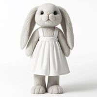 HKM-589075 Soft Plush Pink Bunny Toy - Cartoon Ballet Peter Rabbit for Babies