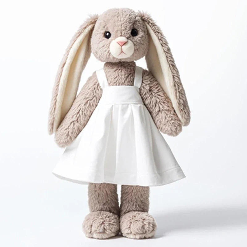 HKM-589075 Soft Plush Pink Bunny Toy - Cartoon Ballet Peter Rabbit for Babies