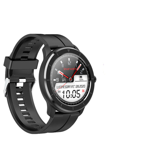 HKM-589139 T6 1.28-Inch Full Circle Touchscreen Smart Watch with Waterproof Design and TPU Wristband
