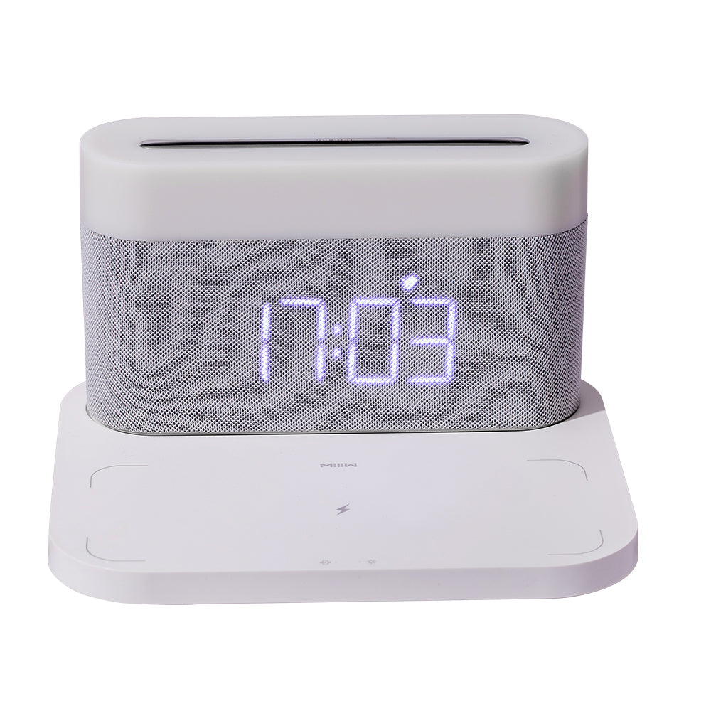 HKM-589139 Wireless Charging Alarm Clock with Night Light and Table Lamp Function