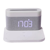 HKM-589139 Wireless Charging Alarm Clock with Night Light and Table Lamp Function