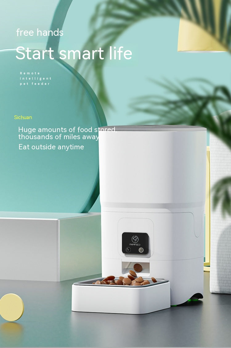HKM-5891517 Automatic 6L Intelligent Pet Feeder with App Control and Adjustable Camera