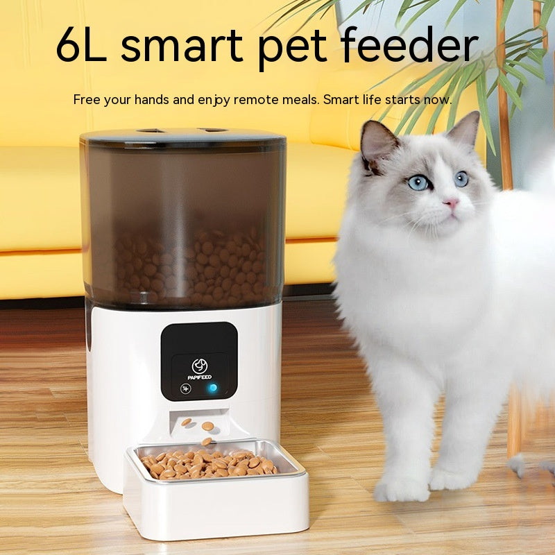 HKM-5891517 Automatic 6L Intelligent Pet Feeder with App Control and Adjustable Camera