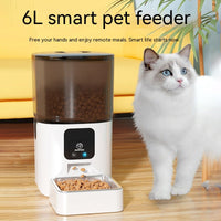 HKM-5891517 Automatic 6L Intelligent Pet Feeder with App Control and Adjustable Camera