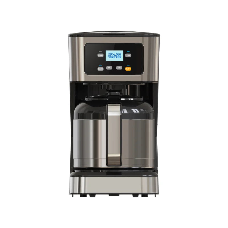HKM-589203 Automatic Touch Panel Drip Coffee Maker with Thermal Jar and LED Display Screen