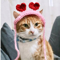 HKM-5892541 Hand-Woven Wool Cat Head Cover for Autumn Parties