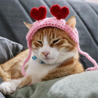 HKM-5892541 Hand-Woven Wool Cat Head Cover for Autumn Parties