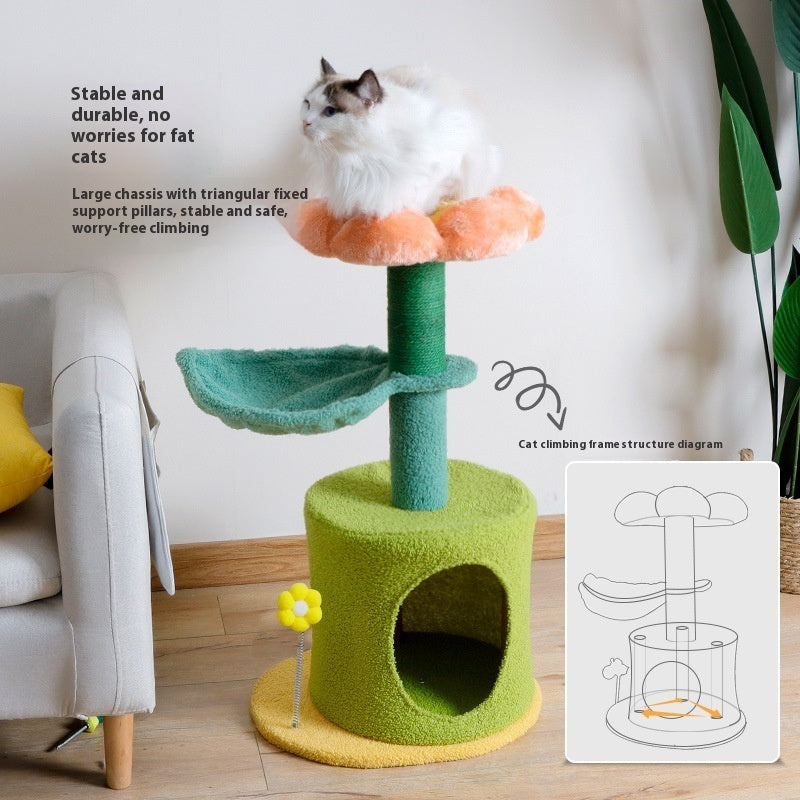 HKM-5892797 Sisal Flower Cat Climbing Frame for Active Play and Exploration