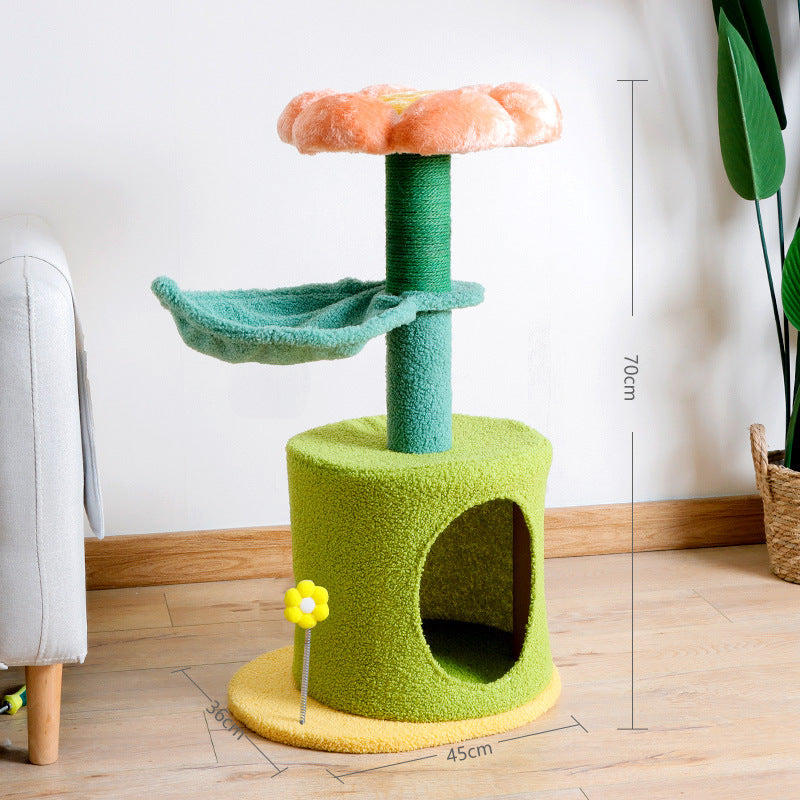 HKM-5892797 Sisal Flower Cat Climbing Frame for Active Play and Exploration