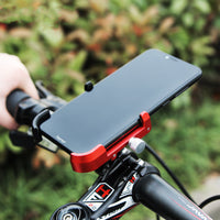 HKM-589331 Aluminum Alloy Bike Mount for Mobile Phones - Adjustable 20-33MM Holder