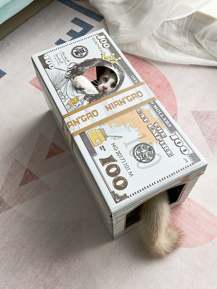 HKM-5893693 Corrugated Paper Cat Scratching Board with Nest Design for Relaxation and Play