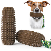 HKM-5894333 Floating Water Dog Toothbrush with Suction Cup and Sound Features - Durable TPR Corn Design
